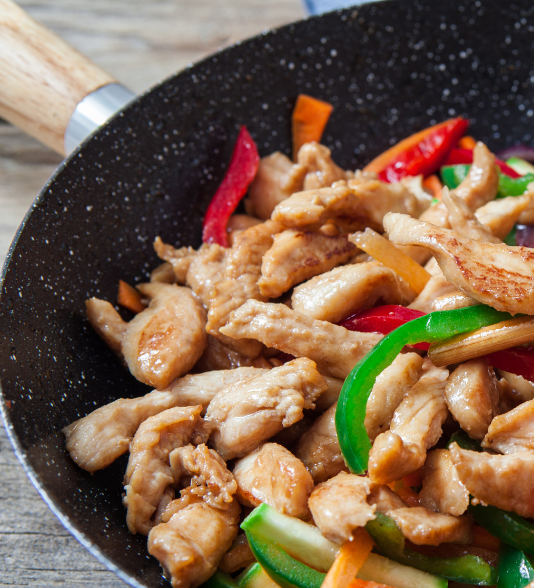 wok poulet sauce soja